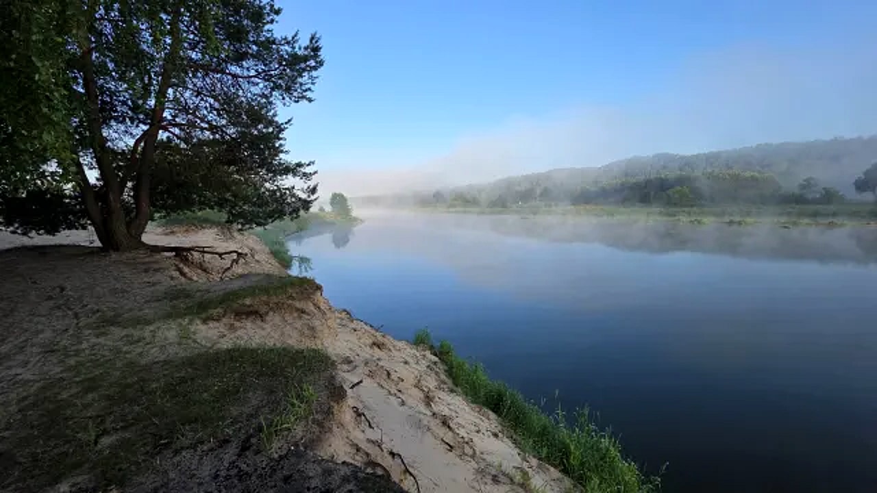 Polana sopra il fiume a Mielnik