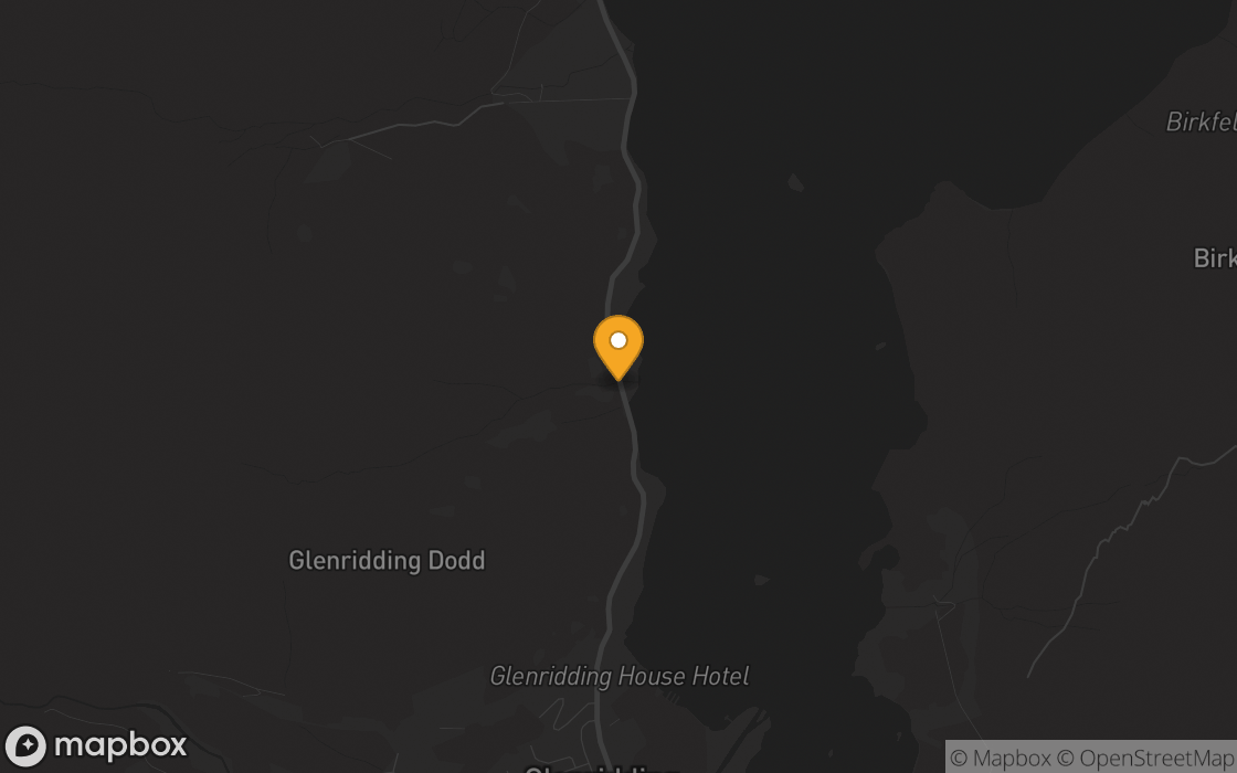 Mapa de ubicación: Brzeg Ullswater bajo Glencoyne Wood, Inglaterra