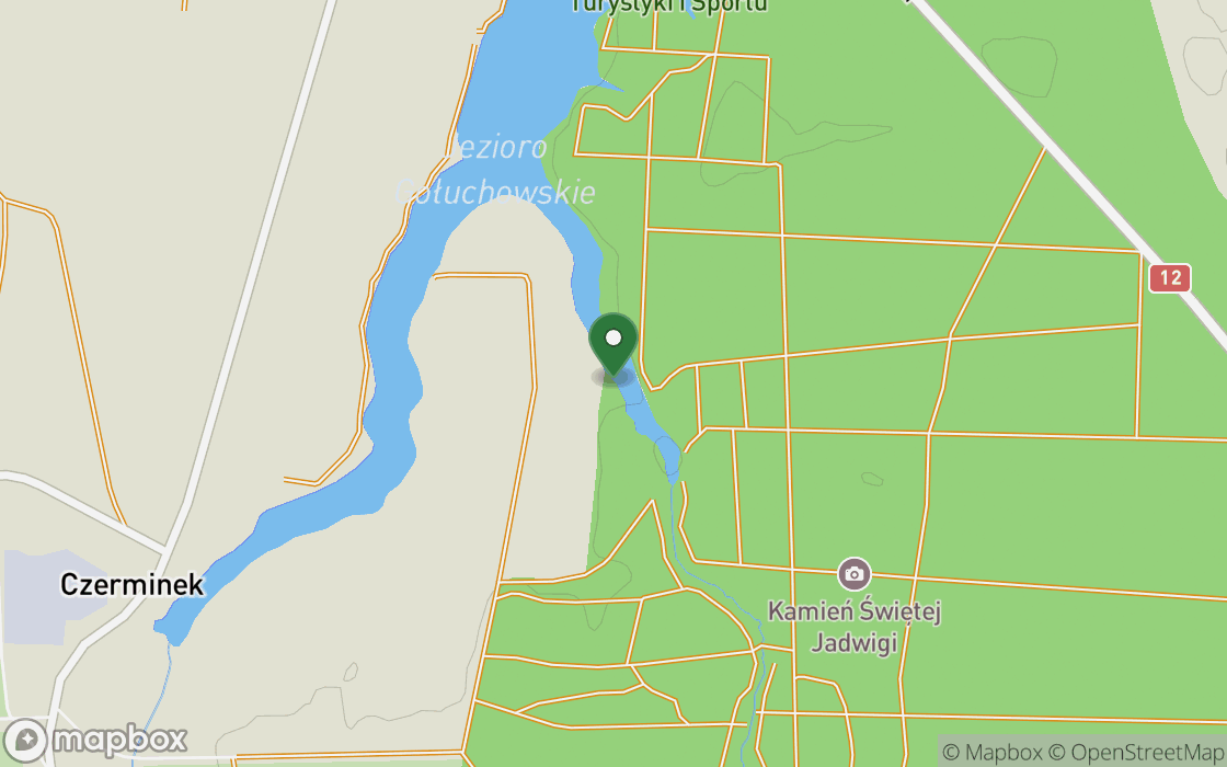 Mapa lokalizacji: Skraj lasu nad Zalewem Gołuchowskim, województwo wielkopolskie