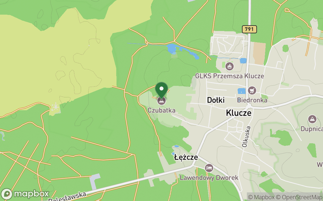 Mapa lokalizacji: Klucze, województwo małopolskie