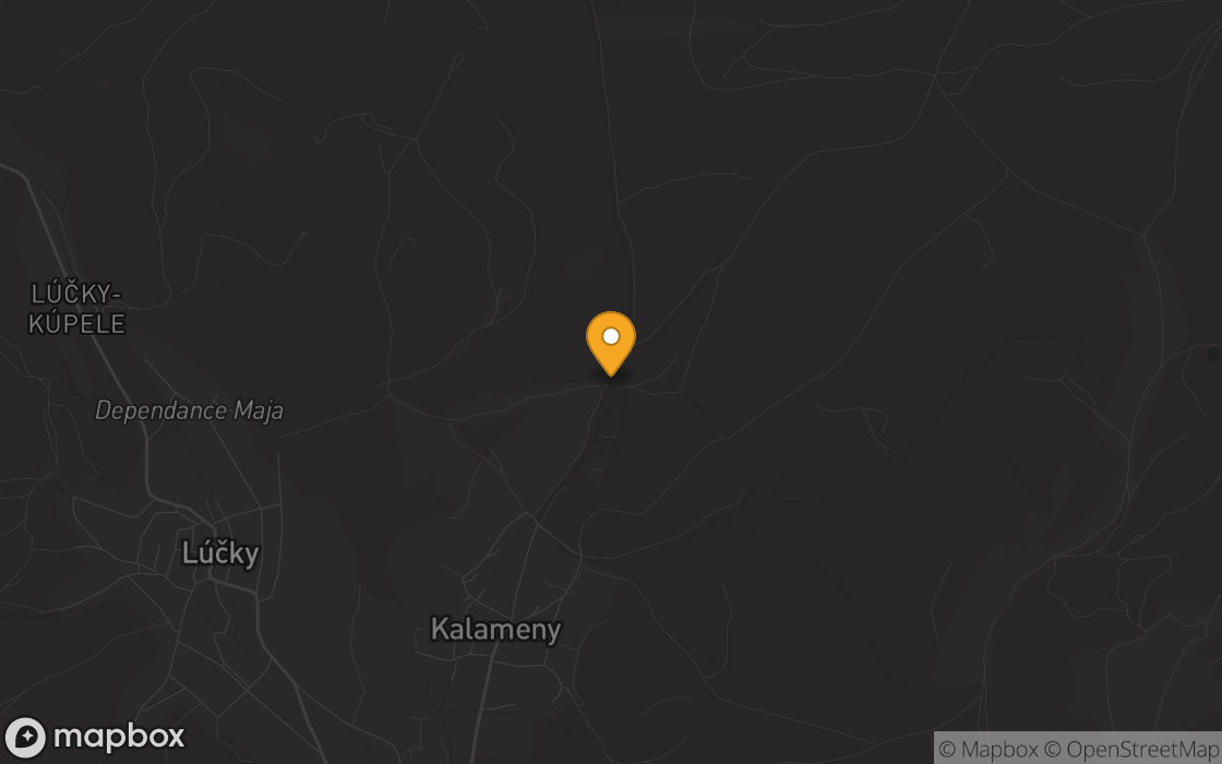 Location map: Thermal Baths in Kalameny, Region of Žilina