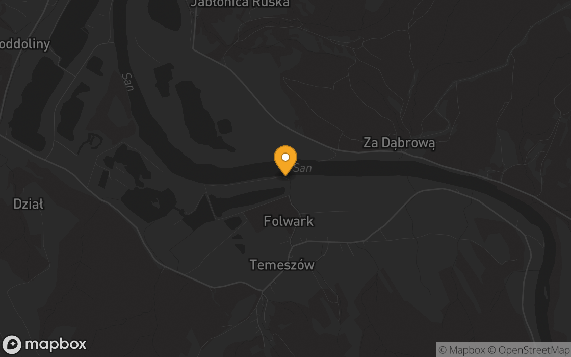 Mapa lokalizacji: Polana nad Sanem w Temeszowie, województwo podkarpackie