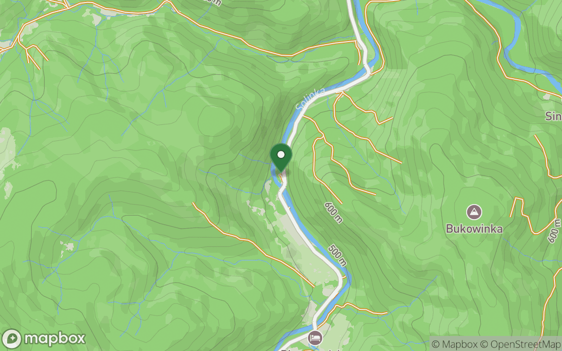 Mapa lokalizacji: Brzeg Solinki pod Cisną, województwo podkarpackie