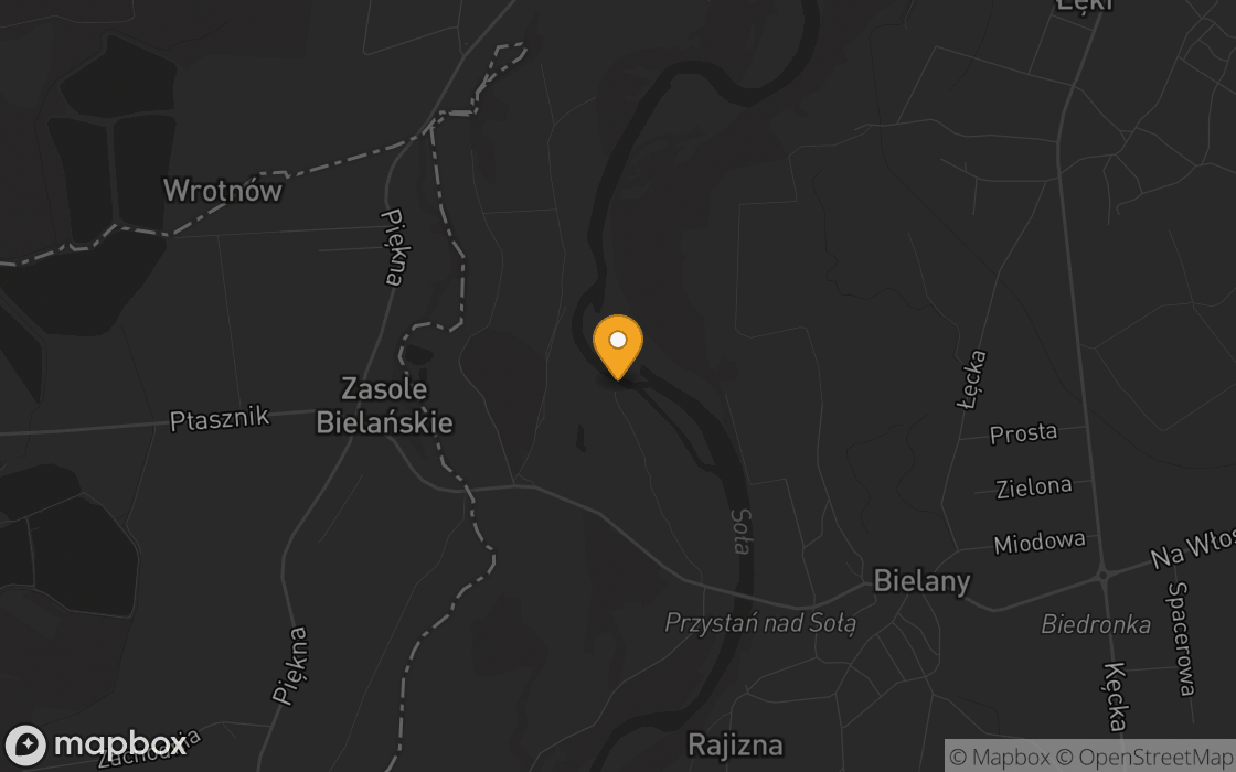 Mapa lokalizacji: Obozowisko w Bielanach, województwo małopolskie