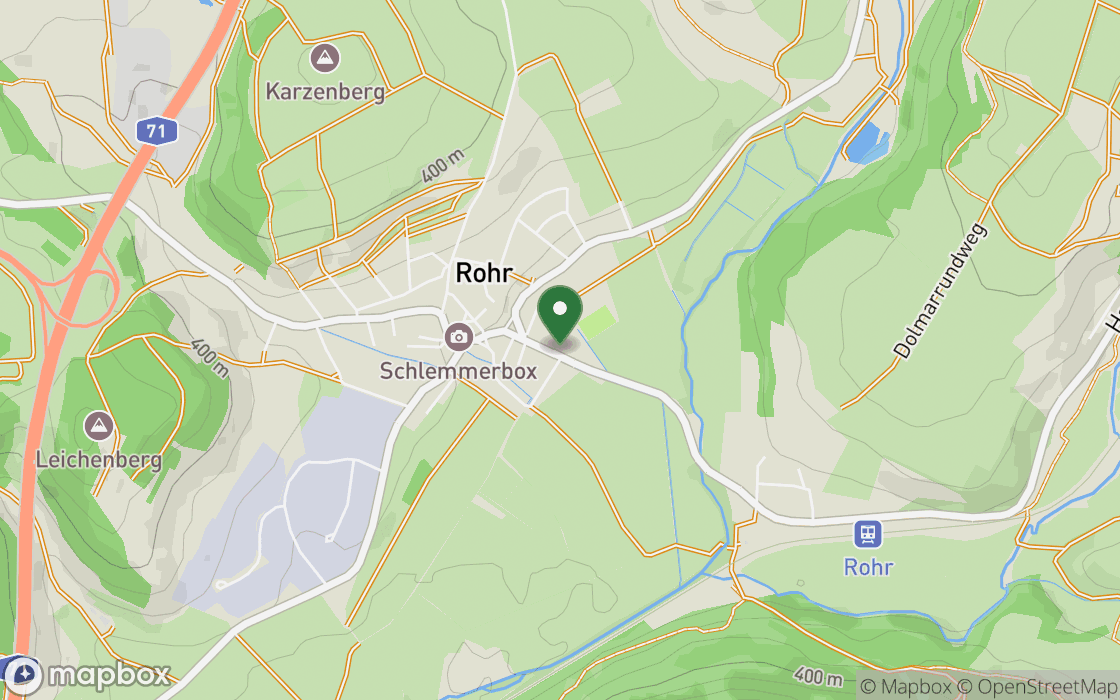 Location map: Skraj Rohr near Meiningen, Thuringia