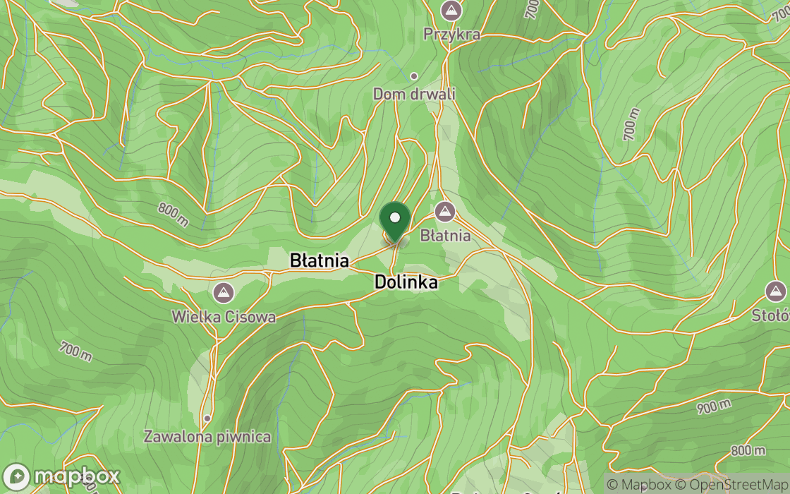 Standortkarte: Unterkunft in Blatnia, Woiwodschaft Schlesien