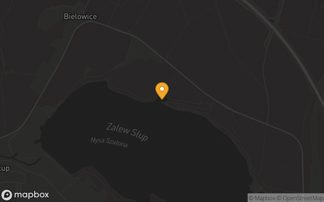 Mapa lokalizacji: Brzeg pod Zalewem Słup, województwo dolnośląskie
