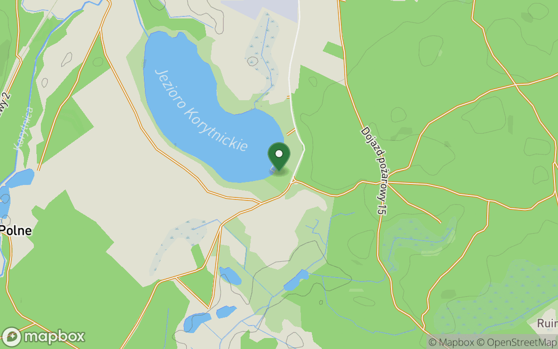 Mapa de ubicación: Pradera junto al lago en Mirosławiec, Voivodato de Pomerania Occidental