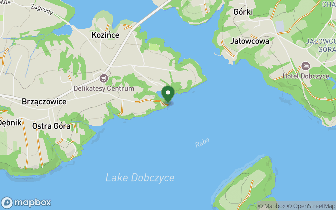 Location map: The Shadow over the Dobczyce Reservoir, Lesser Poland Voivodeship