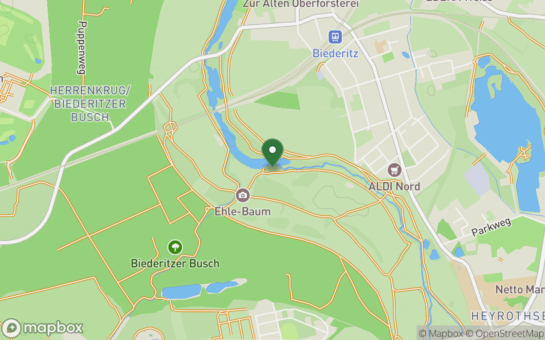 Location map: Clearing above Furtlake on Berliner Chaussee, Saxony-Anhalt