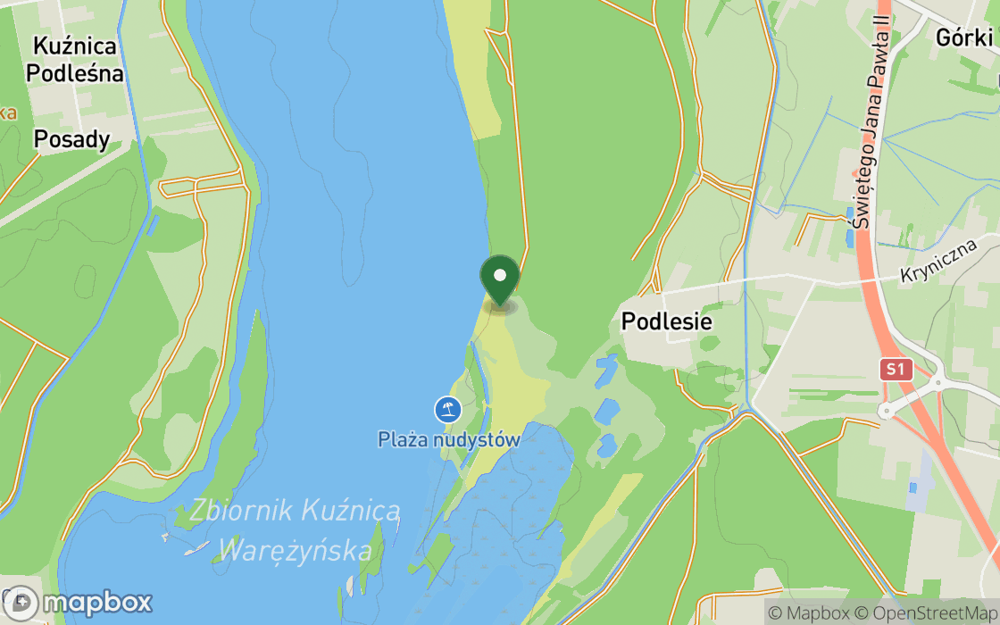 Mapa lokalizacji: Rozlewisko pod Dąbrową Górniczą, województwo śląskie