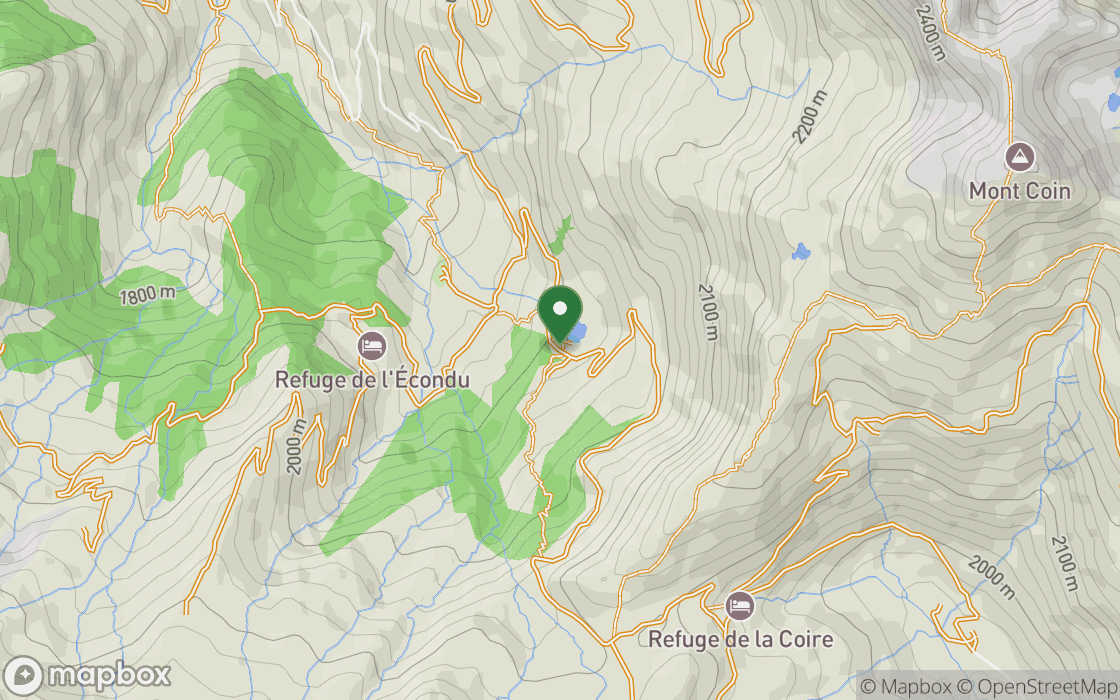 Mapa lokalizacji: Plac nad jeziorem w Beaufortain, Owernia-Rodan-Alpy
