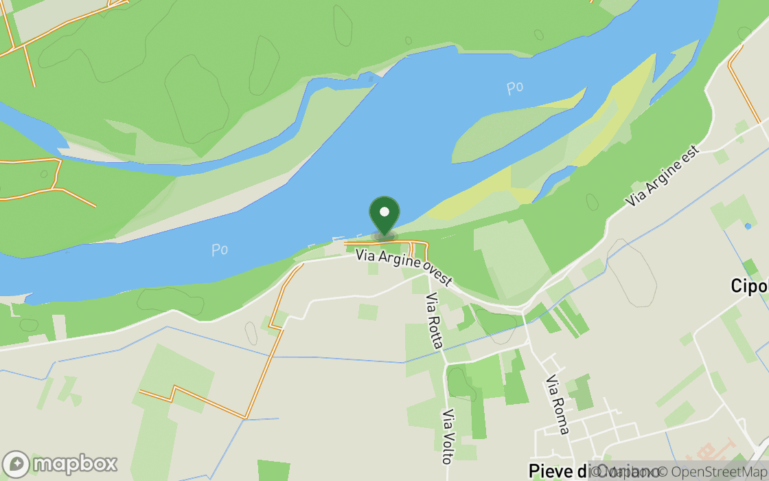 Mapa de ubicación: Brzeg sobre el Oglio en Pieve di Coriano, Lombardía