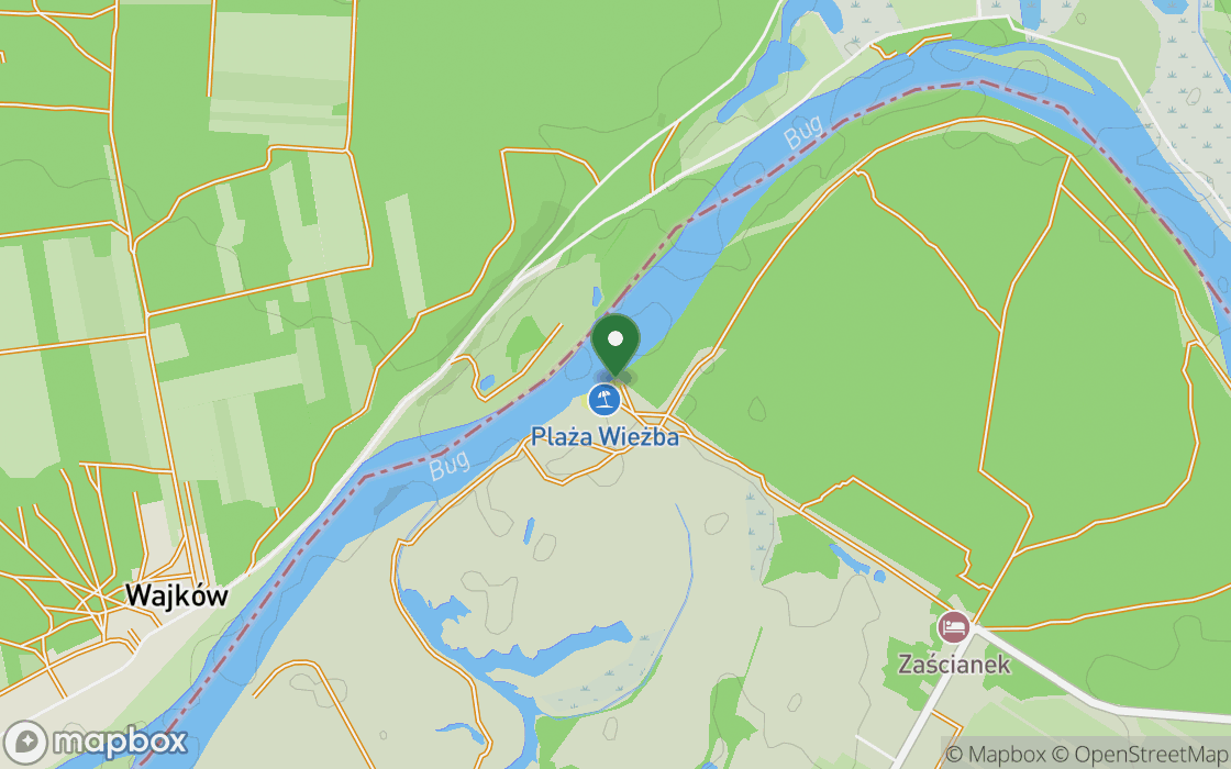 Mappa della posizione: Polana sopra il fiume a Mielnik, voivodato della Podlachia