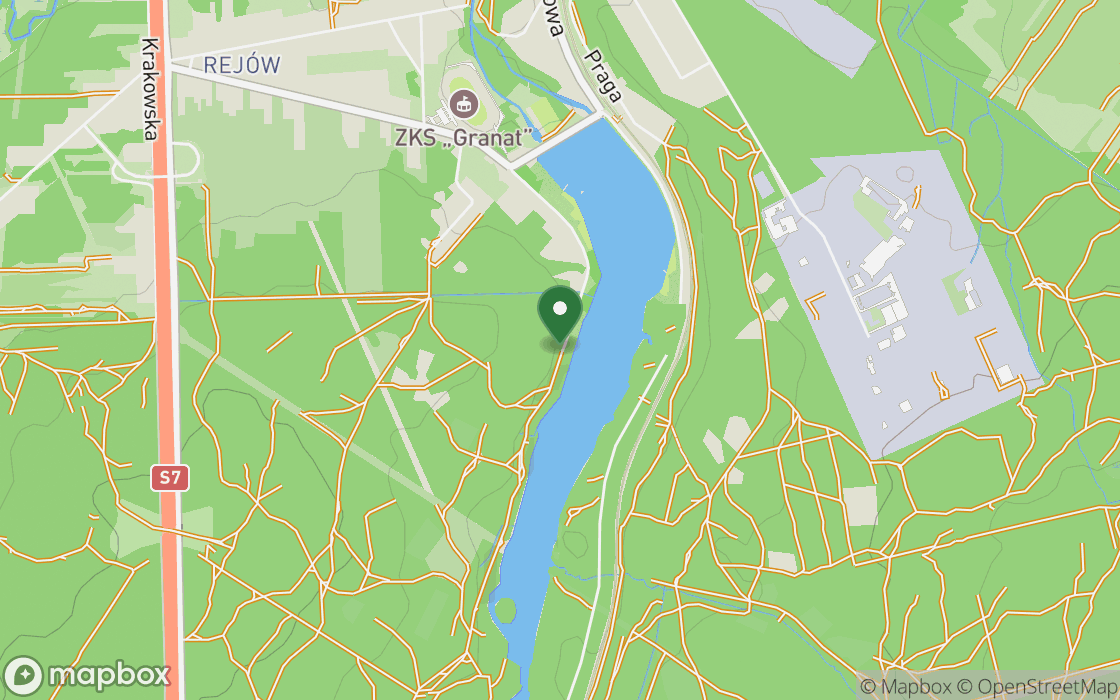 Mapa lokalizacji: Parking obok Zalewu Rejowskiego, województwo świętokrzyskie
