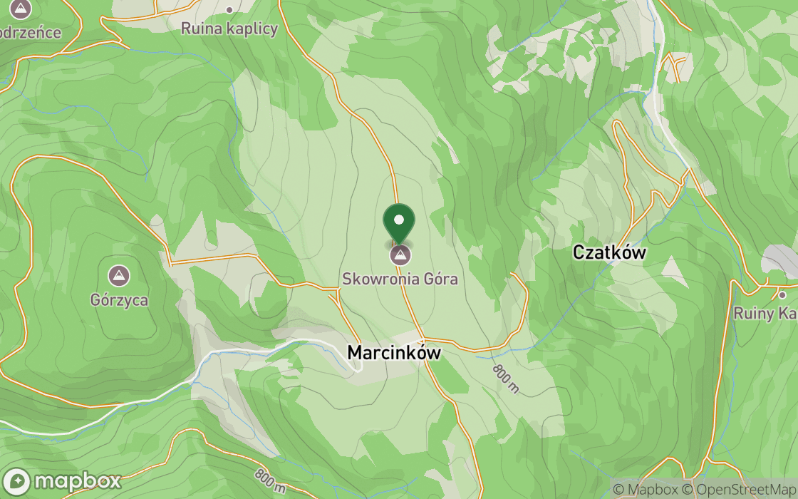 Mapa lokalizacji: Widokowe wzgórze Marcinkowa, województwo dolnośląskie