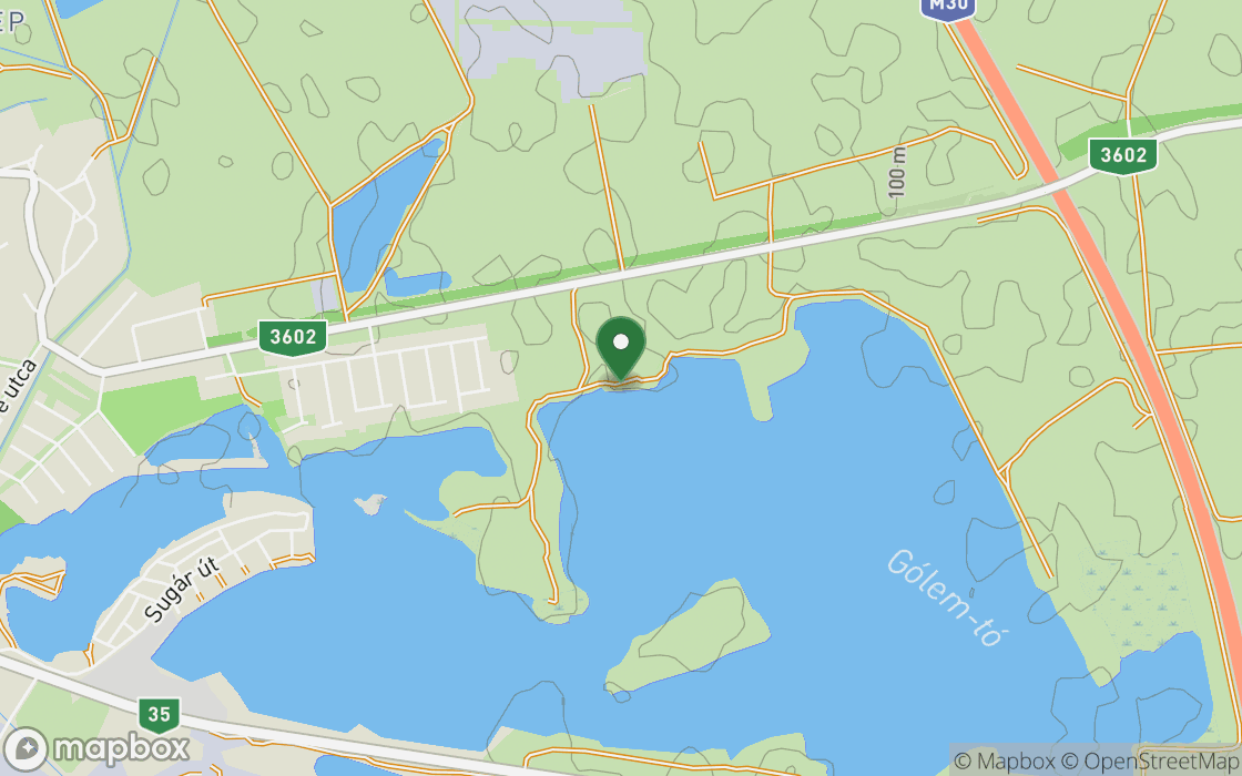 Location map: The shore of the lake in Nyékládháza, Great Plain and North