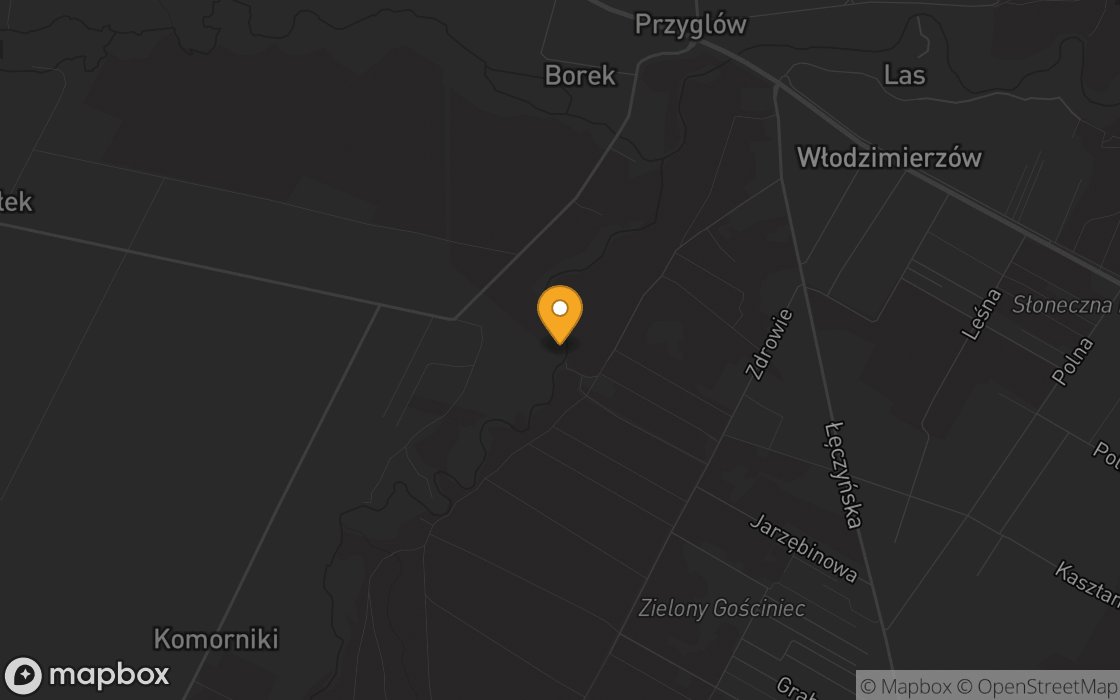 Mapa lokalizacji: Łąka nad Luciążą w Łódzkiem, województwo łódzkie