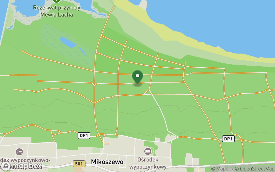 Mapa lokalizacji: Brzeg Mierzei Wiślanej, województwo pomorskie