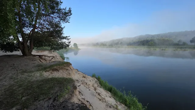 Polana nad rzeką w Mielniku